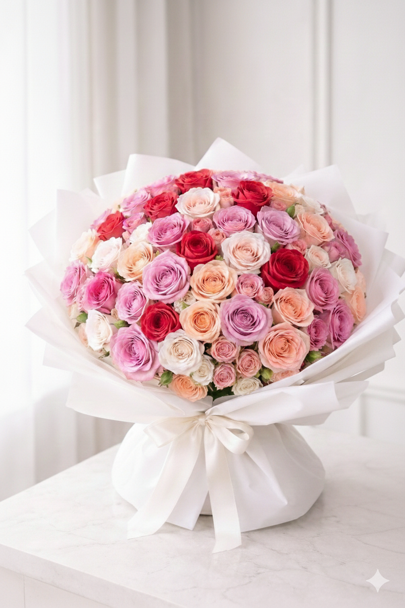 Premium Mixed Rose Bouquet